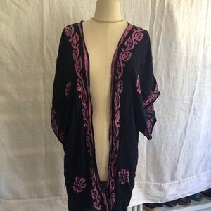 Highness Brand cover up, tunic, kimono style top one size